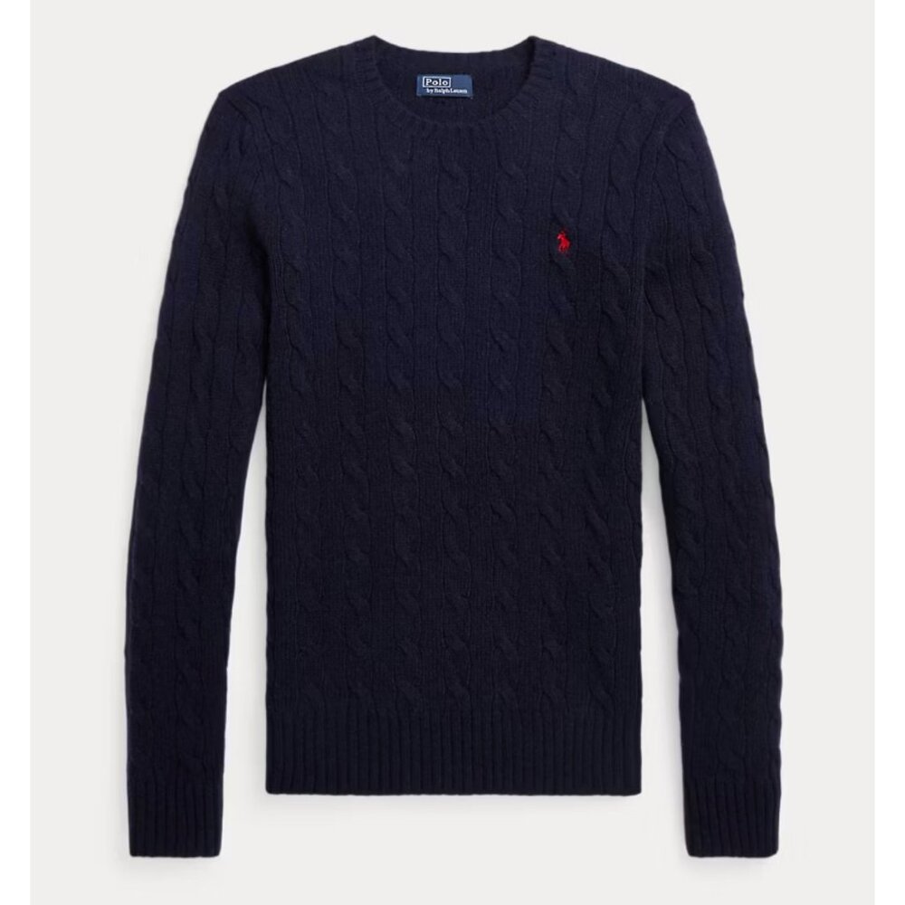 Polo by Ralph Lauren Navy Cable Knit Sweater